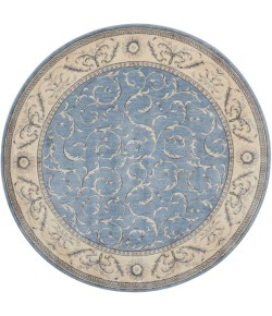 Nourison Somerset - St02 Light Blue Area Rug 5 ft. 6 X Round