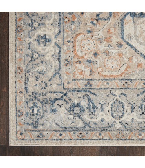 Kathy Ireland Malta Area Rug MAI15-Ivory/Grey