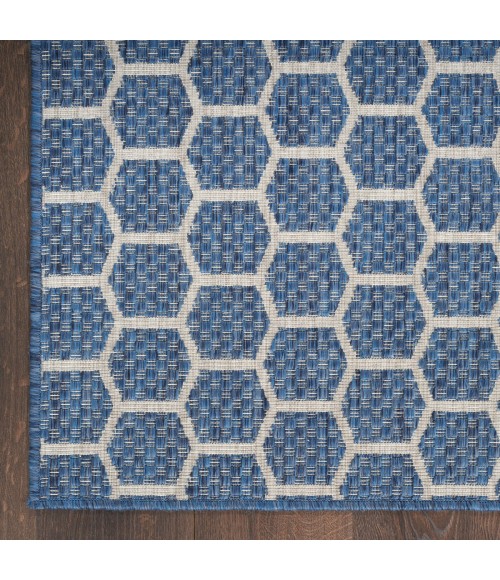 Nourison Twist Reversible Blue TWS01 6 ft. Rect. Rug