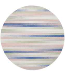 Nourison Whimsicle - Whs12 Ivory Multicolor Area Rug 8 ft. X Round