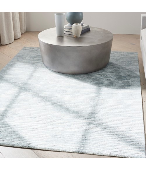 Calvin Klein Linear Area Rug LNR01 Light Blue