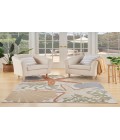 Nourison Aloha Ivory Multicolor ALH24 5 ft. 3 in. X 7 ft. 5 in. Rectangle Rug