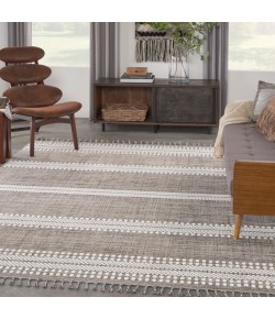 Nourison Asilah - Asi02 Mocha Ivory Area Rug 9 ft. X 12 ft. 2 in. Rectangle