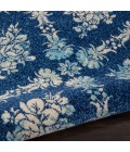 Nourison Tranquil Round Area Rug TRA09-Navy/Light Blue