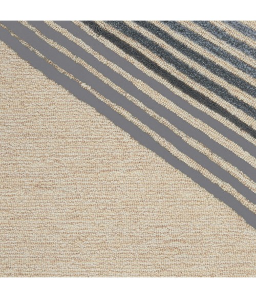 Nourison Symmetry Area Rug SMM06-Ivory/Grey