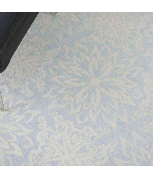 Nourison Jubilant Area Rug JUB06-Ivory/Light Blue