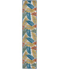 Nourison Aloha - Alh18 Ivory Multicolor Area Rug 2 ft. 3 in. X 12 ft. Runner