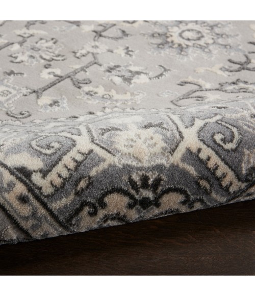 Nourison GRAND VILLA Area Rug Kathy Ireland Grand Villa Area Rug KI80-Grey