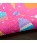 Nourison Home Imagination Pink Multicolor IMA19 4 ft. X 6 ft. Rectangle Rug