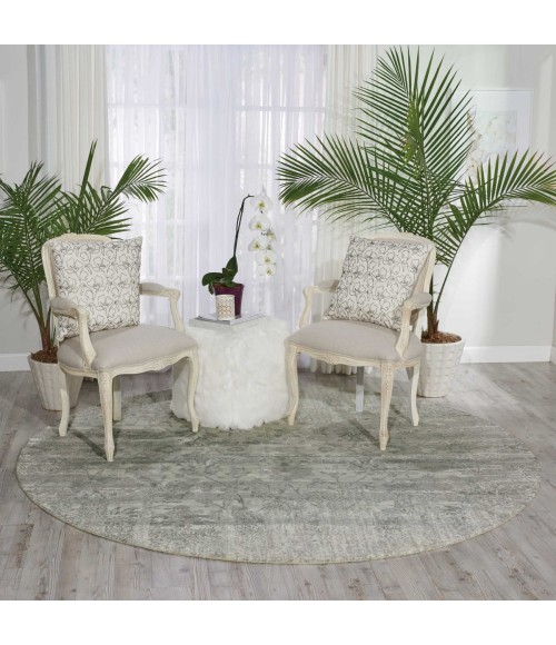 Nourison Twilight Round Area Rug TWI02 Ivory 8' Round