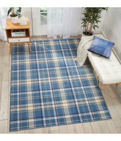 Nourison Grafix - Grf03 Blue Area Rug 5 ft. 3 X 7 ft. 3 Rectangle