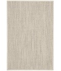 Nourison Courtyard Area Rug COU01 Ivory Silver 2' x 3'