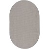 Nourison Courtyard Ivory/Charcoal COU01 5 ft. X 8 ft. Oval Rug