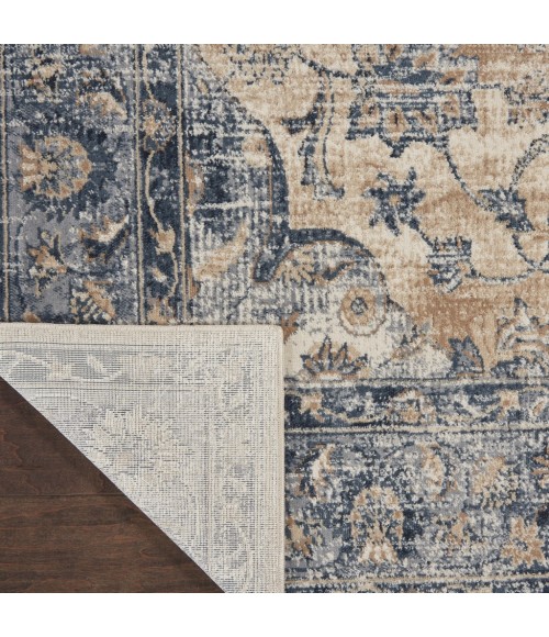 Nourison MALTA Area Rug kathy ireland Home Malta Area Rug MAI13-Blue/Ivory