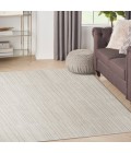 Nourison Santa Cruz Ivory Grey SCZ02 5 ft. 3 in. X 7 ft. 3 in. Rect. Rug