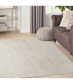 Nourison Santa Cruz Ivory Grey SCZ02 5 ft. 3 in. X 7 ft. 3 in. Rect. Rug