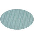 Nourison Reversible Indoor Outdoor Aqua RVB01 8 ft. Round Rug