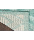 Nourison Versatile Aqua/Teal NRV01 2 ft. X 4 ft. Rectangle Rug