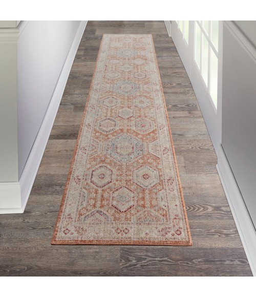 Nourison Enchanting Home Runner Area Rug ENH01-Brick