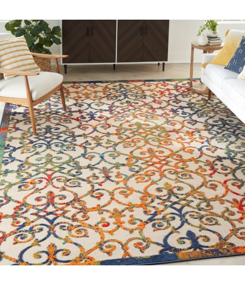 Aloha Area Rug Nourison Aloha Area Rug ALH21 Multicolor 10' x 14'
