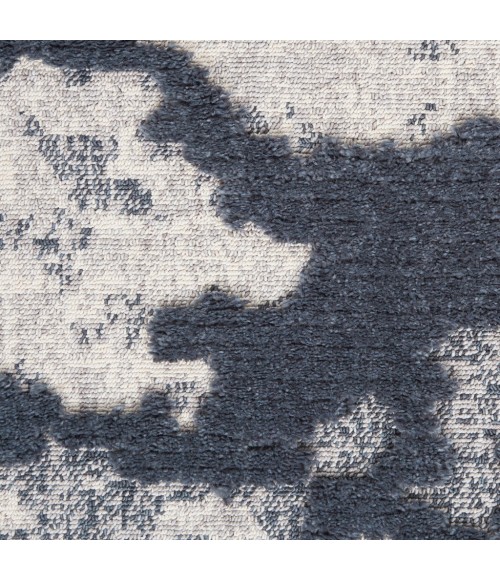 Nourison TEXTURED CONTEMPORARY Area Rug Nourison Textured Contemporary Area Rug TEC01-Blue/Grey