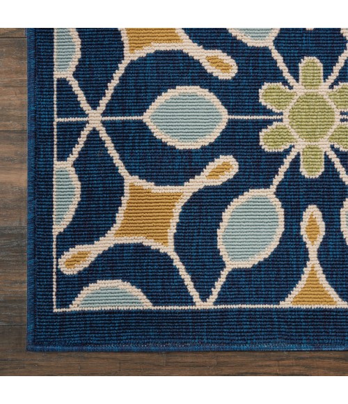Nourison CARIBBEAN Area Rug Nourison Caribbean Square Area Rug CRB07-Navy