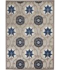 Nourison Aloha Area Rug ALH19 Grey/Blue 5'3" x 7'5"