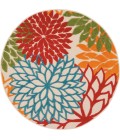 Nourison Aloha Round Area Rug ALH05-Green