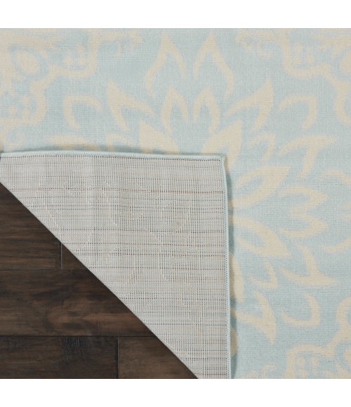 Nourison Jubilant Area Rug JUB06-Ivory/Light Blue
