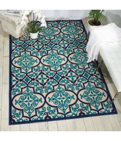 Nourison Home Aloha ALH14 Navy 5 ft. 3 in. X 7 ft. 5 in. Area Rug