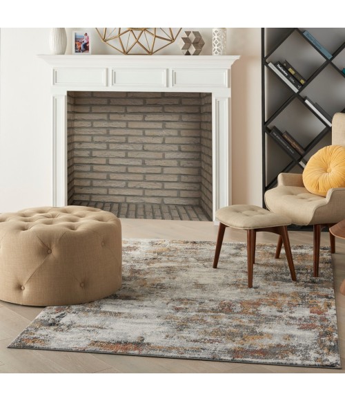 Nourison LUDLOW Area Rug Nourison Ludlow Area Rug LDW03-Grey/Multi