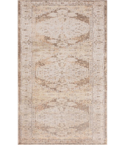 Nourison Astra Machine Washable Beige ASW11 2 ft. 2 in. X 10 ft. Rectangle Rug