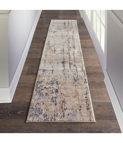 Nourison Quarry - Qua01 Beige Grey Area Rug 2 ft. 2 in. X 12 ft. Runner