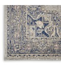 Nourison Tranquil Area Rug TRA14 Grey/Navy 2'3" x 7'3"