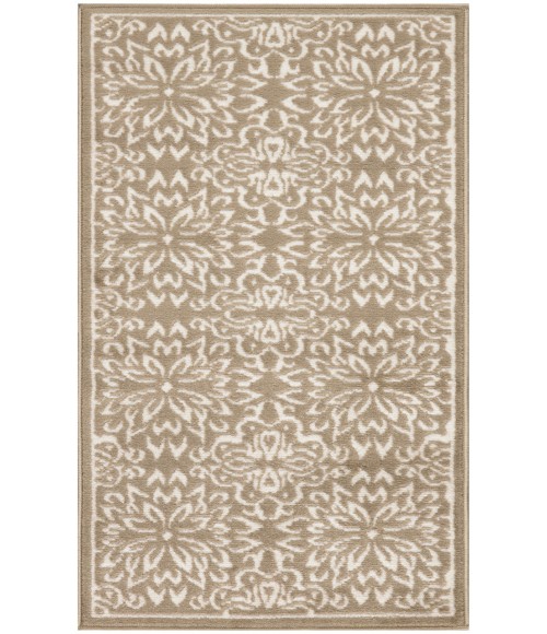 Nourison Jubilant Taupe JUB06 2 ft. X 4 ft. Rectangle Rug