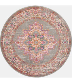 Nourison Passion - Psn03 Grey Area Rug 8 ft. X Round