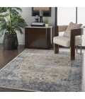 Nourison MALTA Area Rug kathy ireland Home Malta Area Rug MAI13-Blue/Ivory
