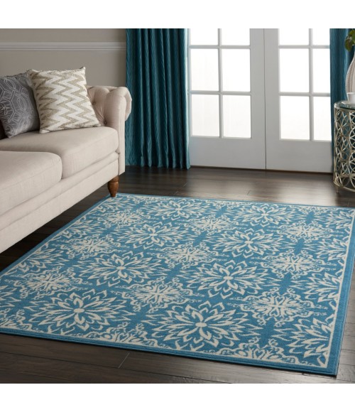 Nourison Jubilant Area Rug JUB06-Ivory/Blue