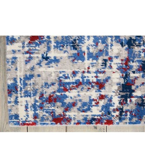 Nourison Twilight Area Rug TWI25 Red/Blue 9'9" x 13'9"