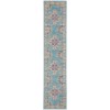Nourison Passion - Psn03 Light Blue Area Rug 2 ft. 2 X 10 ft. Rectangle