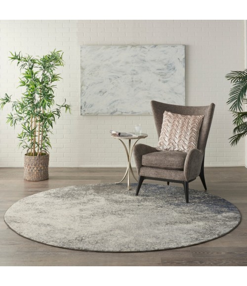 Nourison Passion Round Area Rug PSN10-Charcoal/Ivory