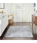 Nicole Curtis Machine Washable Series 1 Area Rug SR104 Blue 4' x 6'