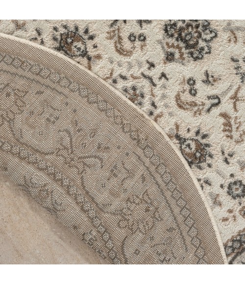 Nourison Serenity Home Ivory Mocha SRH02 8 ft. X Round Rug