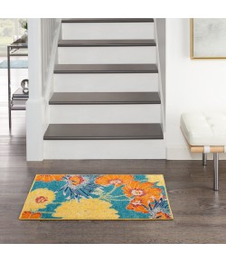 Nourison Allur - Alr06 Turquoise/Multicolor Area Rug 2 ft. X 3 ft. Rectangle