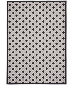 Nourison Home Aloha ALH26 Black White 12 ft. X 15 ft. Area Rug