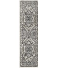Nourison Quarry Ivory Navy QUA18 10 ft. Rect. Rug