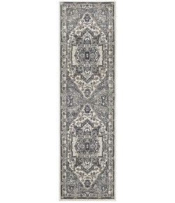Nourison Quarry 2ft. 2in. x 10ft. Ivory Navy Vintage Indoor Rug