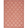Nourison Easy Care - Nes01 Coral Orange Area Rug 6 ft. X 9 ft. Rectangle