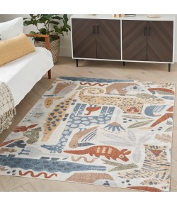 Nourison Astra Washables - Asw01 Ivory Area Rug 5 ft. 3 in. X 7 ft. Rectangle