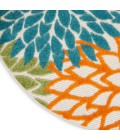 Nourison Aloha Area Rug ALH05 Turquoise Multicolor